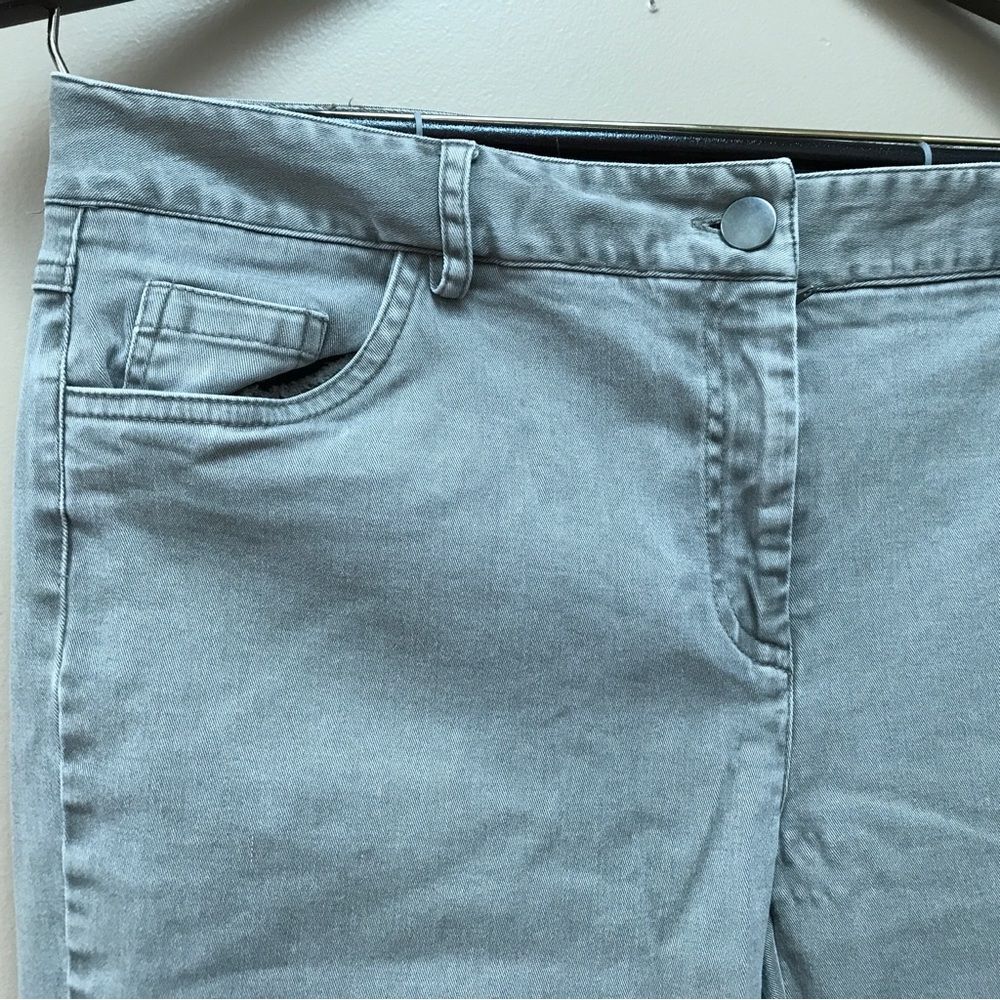 Elliott Lauren Straight Leg Denim Gray Wash Mid Rise Jeans (6) - Picture 2 of 8